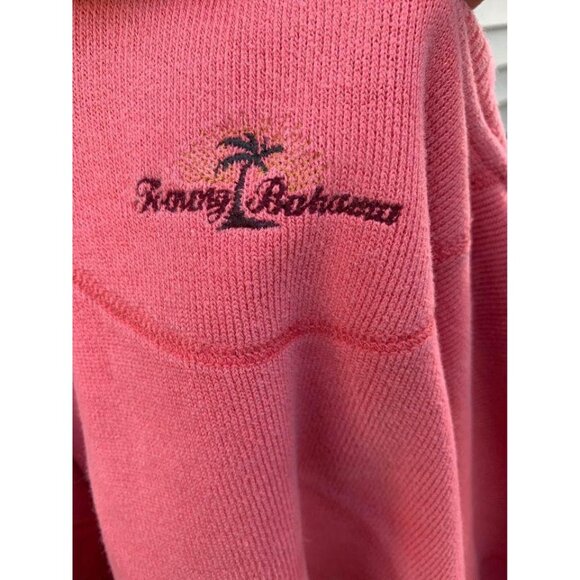 🍒 2/$20 🍒 Tommy Bahama Coral 3/4 Zip Pullover Small - Picture 3 of 4
